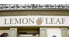 Desktop Screenshot of lemonleafcafe.ie